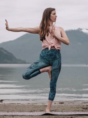 Bewildher Squat Proof Celestial High Rise Star Eco Runing Yoga Leggings Small 6